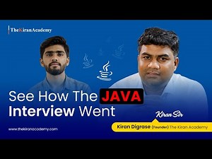 Java Interview Question | Java Mock Interview 2023 | By Kiran Sir