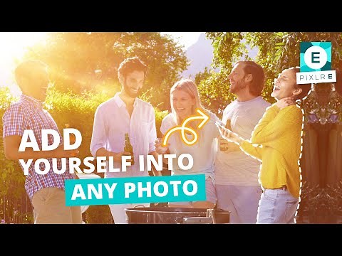 How to add yourself into any photo with Pixlr E