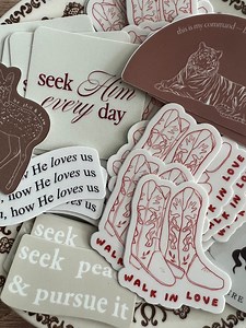 Sticker Set | Bible Verse Stickers | Faith Stickers | Christian Stickers | Water Bottle Sticker - Etsy