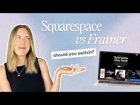 Exploring Framer for the first time 😍 Framer VS Squarespace, which is better?