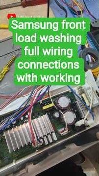Samsung front load washing machine pcb wiring connections and working//ac pcb repairing videos