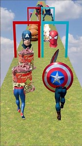 GTA V New Build a Queen Run Spider-man vs Captain America Funny Epic Challenge! #spiderman