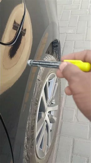 How to black colour body paint check #toyota #automobile #mechanic #hondacars #fortunertrd