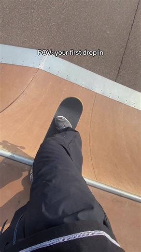 Experiencing Your First Skateboarding Drop In