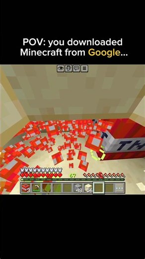 POV: you downloaded Minecraft from Google... #minecraft #download