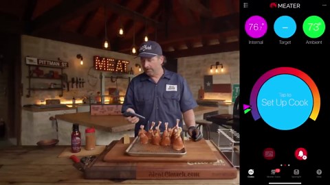 The easiest Chicken Lollipops with Smoked Prickly Pear Glaze