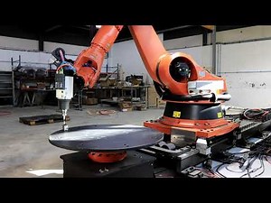 Miracle of kinematics. KUKA robot external kinematika in action