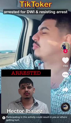 629K views · 4.3K reactions | TIKTOKER ARRESTED FOR DWI & RESISTING ARREST Hector Javier Ibañez of Roma, TX was arrested by McAllen PD last night for driving drunk and resisting arrest. He was released to today on a 5k bail for each charge, $10k total. Posted a TikTok as soon as he was out. #JusticeRGV #RGV #DrunkDriver #DWI #TikTok | RGV: Truth & Justice | Facebook