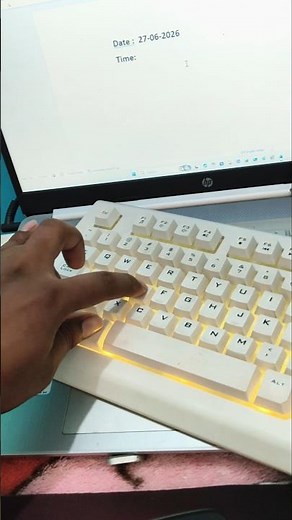 Ms Word Me Shortcut se Date or Time kaise Dale ? #youtubeshorts #pc