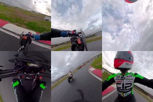 A 360-degree look back (forward, sideways or any way!) at the media launch of the KTM 690 SMC R in Portugal last month. Ride onboard with KTM Moto3 racer Tom Booth-Amos as he's chased by former Austrian Supermoto champion, Rudi Bauer. More info: https://www.ktm.com/supermoto/690-smc-r/ #KTM #ReadyToRace | KTM