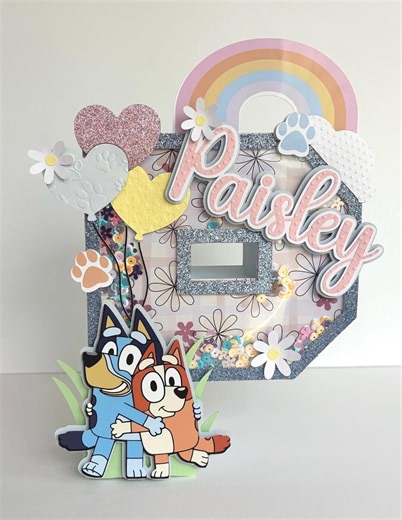 Bluey 3D Letter, Bluey Party Decorations, Bluey Birthday Party, Blue Dog, Bluey and Bingo - Etsy