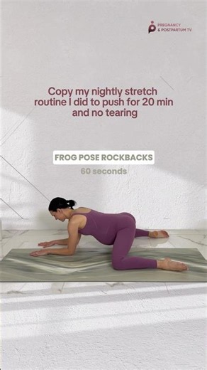 I pushed for 20 min & no tearing (this birth prep helped!) #birthprep
