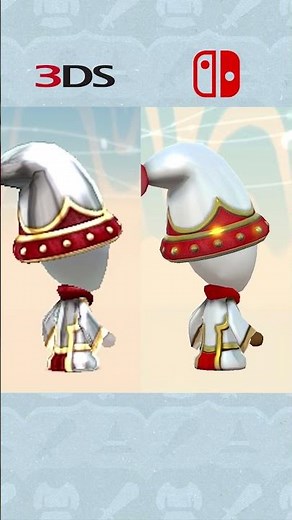 Miitopia developers made a mistake in the textures of some outfits porting to the Switch version