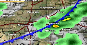 Hour by hour track of severe weather May 11