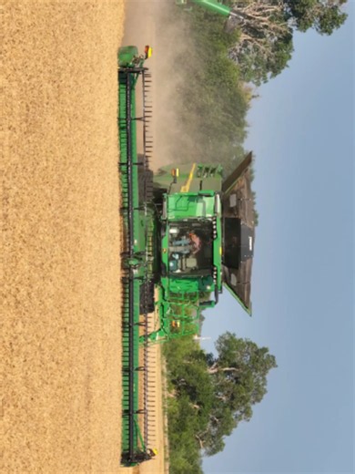 Wheat Harvest with X9 John Deere Tractor | Family Farm Drone Footage