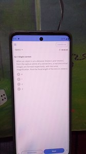 62.19 74 Submit test Optics \vee 00:06:46 Q. 3 Single correct ... | Filo