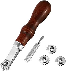 Leathercraft Spacer Set, DIY Spacers Embossing System Set, Leather Craft Sewing/Stitch Spacer Stitching Wheel Marker Tool for Arts and Leather Work