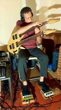Fingerpicking & Tapping Solo on 14-String Double-Neck (Autumn Leaves)