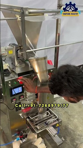 Augger For Powder Packaging | Automatic Powder Filling | Pouch Packing Machine 2025 #ytshort #augger