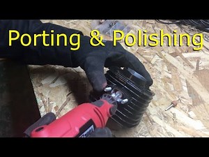 80cc 2-Stroke Motorized Bike Build EP2 - Porting & Polishing