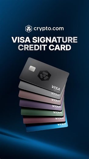 Crypto.com on Instagram: "The wait is over, US users! Introducing the Crypto.com Visa Signature® Credit Card — our boldest offering to date 🎉 Uncapped rewards in crypto on every card purchase¹: ♠️ Obsidian: 6.5% back the first year, and 5% thereafter² 🩷 Rose/Icy: 5% back the first year, 4% thereafter² 🍀 Jade/Indigo: 3.5% back the first year, 3% thereafter² 🍎 Ruby: 2.5% back the first year, 2% thereafter² 🔵 Midnight: 1.5% back⁴ Note: First year reward rates are valid for 12 months from the t