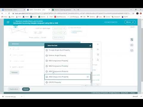 Introduction to proving triangles congruent using ASA or AAS