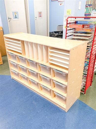 Art Supply Shelf Preschool Classroom Storage for Day Care Art Storage for Kids Playroom Storage for Art Supplies CHRISTIAN - Etsy