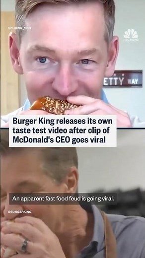 Burger King releases its own taste test video after clip of McDonald's CEO goes viral