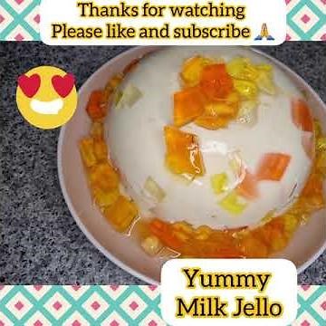Milk Jello Recipe 😋 Very Quick and Very Easy