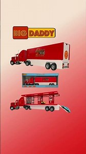 Big Daddy - Pop_Open Playset Gas Station Big Rig Semi Toy Truck & Mini