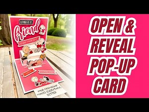 NO DIES NEEDED!!! Open & Reveal Pop-Up card!