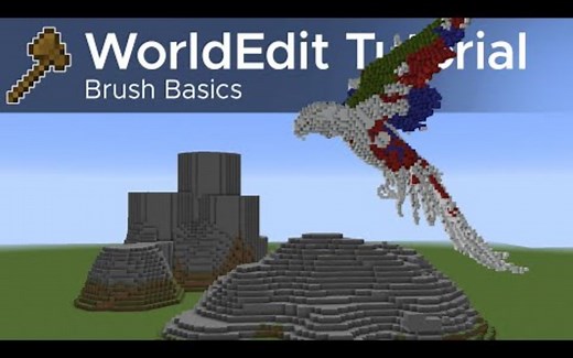 【MegRae】Minecraft我的世界 编辑教程#6 - 从笔刷开始 画笔设置和使用（授权搬运）