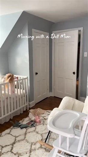 There’s a growing trend of “Doll Moms” where they literally pretend their baby dolls are real. Here is a “Doll Mom” showing her typical morning routine. #pretendplay #mindset #fyp #babydoll #dollmom #trend #women #female | David Willock