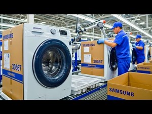 FULL PROCESS | Inside the Samsung Washing Machine Factory – How Modern Washers Are Built
