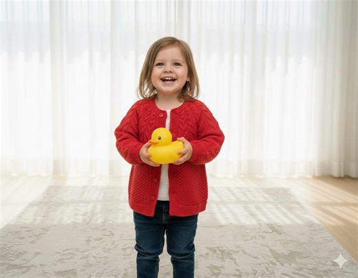 Hand Knitted Baby Cardigan Made to Order Red Cotton Knit Baby Sweater 0–5 Years - Etsy