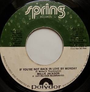 Millie Jackson - If You're Not Back In Love By Monday / A Little Taste Of Outside Love