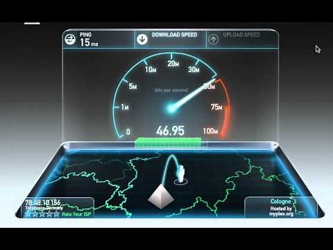 Speedtest Alice O2 DSL 50000 September 2013