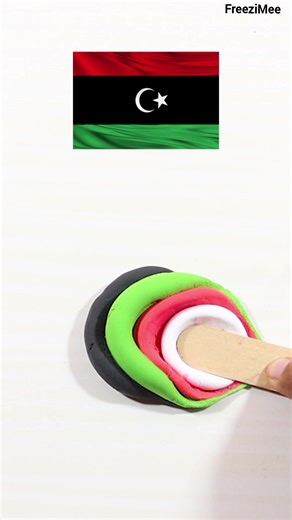 Libya Flag Colour Mixing: A Creative Art Process