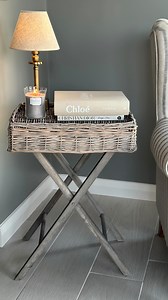 58 reactions · 11 comments | My cutest little addition! My rattan tray table which can be turned both ways! I’m playing around with it until I’m happy with how I’m going to style it, which do way do you prefer? @misslilybloom #prdiscount #interiordesign #sidetable #rattanfurniture #interiorinspo #homerenovation #houseaccessories #irishhomes | Rebecca Rose Stylist | Facebook