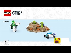 LEGO instructions - City - Space - 60431 - Space Explorer Rover and Alien Life (Book 1)
