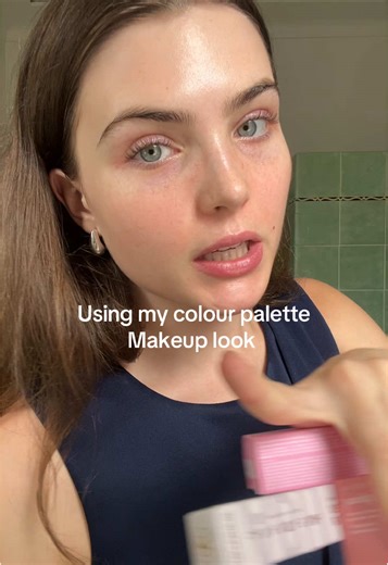 True Summer Makeup Look with Cool Tone Colors