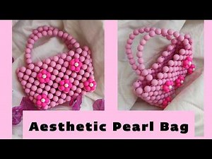 How to Make a Pearl Bag with Flowers 🌸 | Easy Beaded Bag