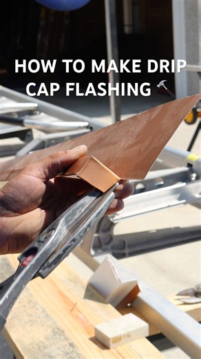 How to make drip cap flashing for windows! #Flashing #DripCap #Windows #WindowInstallation #diy