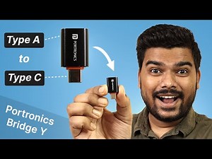 Type A to Type C Adapter With Sleek Design | Portronics Bridge Y Review