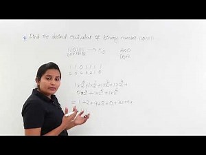 Decimal Equivalent of Binary Number