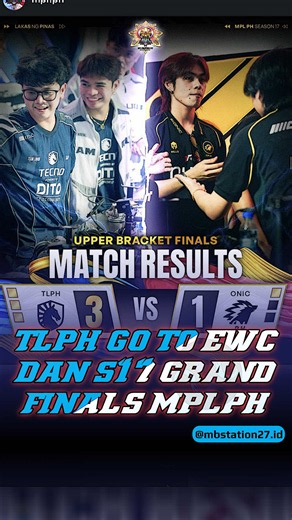 tlph paksa onicph turun ke lower dan goes to grand finals mplph s17, paris tlph is coming🥶☠️ #MLBBALLSTAR #MLBB #MobileLegendsBangBang #MLBBrealgold #MLBBXCTF
