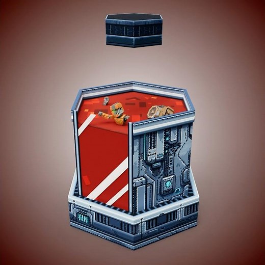 Blast furnace 溶鉱炉 #voxelart #thesandboxgame #voxedit #マイクラ