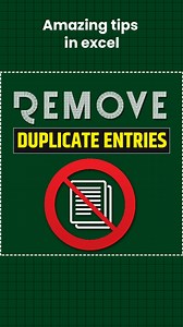 21K views · 133 reactions | How to remove duplicate entries in excel #excel #exceltips #exceltricks #viral #viralreels #microsoftexcel #advancedexcel #explore #msexcel #accounts #corporate #finance | Ather Naqvi | Facebook