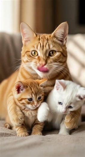 Two new kitty babies.💕 Watch their first playful moments #kittens #cute #pets