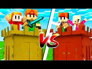 CHATEAU DE SOUKA et BILLY VS CHATEAU DE EVA et GARRY !! MINECRAFT